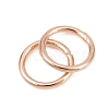 Brass Closed Jump Rings KK-D257-01RG-05-2