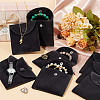 Square Velvet Jewelry Package Bags ABAG-WH0035-055A-02-5