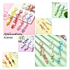Baking Paint Alloy and Brass Bar Beadable Keychain for Jewelry Making DIY Crafts DIY-YW0007-58H-2