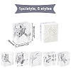 Globleland 6Pcs 6 Style Acrylic & Rubber Stamps DIY-GL0002-43-2