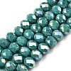 Electroplate Glass Beads Strands EGLA-A044-P8mm-B31-1