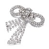 Crystal Rhinestone Bowknot Lapel Pin JEWB-T002-33S-4