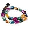 Natural Striped Agate/Banded Agate Beads Strands G-B137-B01-01-4