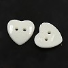 Acrylic Heart Buttons BUTT-E071-B-01-2