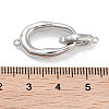 Brass Micro Pave Colorful Cubic Zirconia Interlocking Clasps KK-C051-50P-3