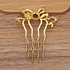Alloy Hair Comb Findings PW-WGEAC7C-05-1