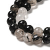 Natural Black Rutilated Quartz Beads Strands G-R446-6mm-37-01-8