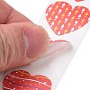 Valentine's Day Heart Paper Stickers X-DIY-I107-02C-4