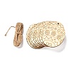 DIY Crafts Easter Egg Shape Cutouts Pendants AJEW-P087-B01-01-1