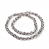 Transparent Electroplate Glass Beads Strands GLAA-C025-02J-3