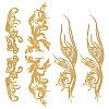 3 Pairs 3 Style Flower Polyester Computerized Embroidery Sew on Patches DIY-NB0008-24-1