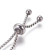 Tarnish Resistant Adjustable 304 Stainless Steel Bracelet Making X-STAS-G169-01P-4