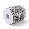 Tarnish Resistant 304 Stainless Steel Paperclip Chains CHS-L022-03P-A-4