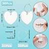DIY Heart Wine Glass Charms Making Kits DIY-SC0021-51-2