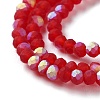 Imitation Jade Glass Beads Strands EGLA-A034-T2mm-MB07-4