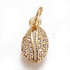 Brass Micro Pave Cubic Zirconia Charms ZIRC-E145-80-2
