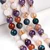 Natural Mixed Stone Beads Strands G-T140-8mm-15-3