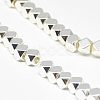 Electroplate Non-magnetic Synthetic Hematite Beads Strands G-Q465-31S-3