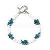 Natural Apatite & Freshwater Shell Beaded Bracelets for Women BJEW-JB13953-3