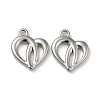 Non-Tarnish 304 Stainless Steel Charms STAS-G322-01P-1