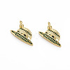 Brass Micro Pave Cubic Zirconia Pendants KK-T004-106G-01-1