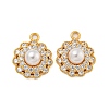 Brass Micro Pave Cubic Zirconia Pendants X1-KK-U036-06G-1