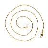 PVD Vacuum Plating 304 Stainless Steel Boston Link Chain Necklace NJEW-S420-005C-G-3