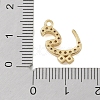 Rack Plating Brass Micro Pave Clear Cubic Zirconia Pendants KK-A224-03O-G-3