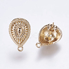 Alloy Stud Earring Findings PALLOY-F201-04G-2