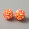 AB Color Plated Acrylic Rhinestone Beads OACR-WH0036-17F-2