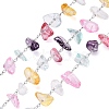 Handmade Translucent Natural Gemstone Beads Chains CHS-T006-14P-1