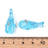 Sea Animal Theme Transparent Resin Pendants RESI-D071-04A-4