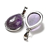 Natural Amethyst Pendants G-I358-B19-2