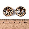 Windmill Spiral Pattern Vintage Handmade Porcelain Beads PORC-N013-19-09-3