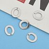 Tarnish Resistant 304 Stainless Steel Letter Charms STAS-O072-O-6