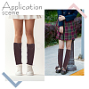 Acrylic Fibers Leg Sleeves AJEW-WH20072-16A-4