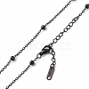 304 Stainless Steel Satellite Chain Necklace for Men Women NJEW-K245-011E-2