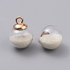 Transparent Glass Globe Pendants GLAA-TAC0002-K01-2