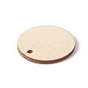 Unfinished Natural Poplar Wood Pendants WOOD-E010-06A-3