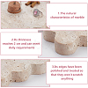 Square Natural Stone Fruit Jewelry Plate ODIS-WH0086-184-4