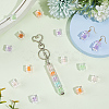 80Pcs Transparent Acrylic Beads OACR-SC0003-01-4
