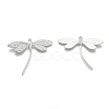 Brass Dragonfly Pendants KK-BB11606-1
