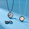 3Pcs 3 Style 304 Stainless Steel Locket Pendants FIND-UN0001-83EB-3