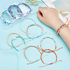 6 Sets 6 Style Natural Shell Braided Bead Bracelets Set BJEW-PH0004-18-3