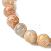 Natural Sunstone Stretch Bracelets BJEW-JB10135-02-4