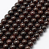 Natural Garnet Beads Strands G-P322-25-6mm-1