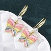 Brass Micro Pave Clear Cubic Zirconia Dangle Earrings EJEW-F362-16G-3