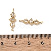 304 Stainless Steel Pave Clear Cubic Zirconia Connector Charms LS-SA-CBAE491-01G-3