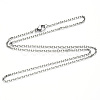 Non-Tarnish 304 Stainless Steel Cable Chain Necklace NJEW-S420-008A-P-4