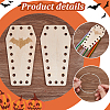 10Pcs Wood Cross Stitch Thread Bobbins WOOD-OC0003-91-4